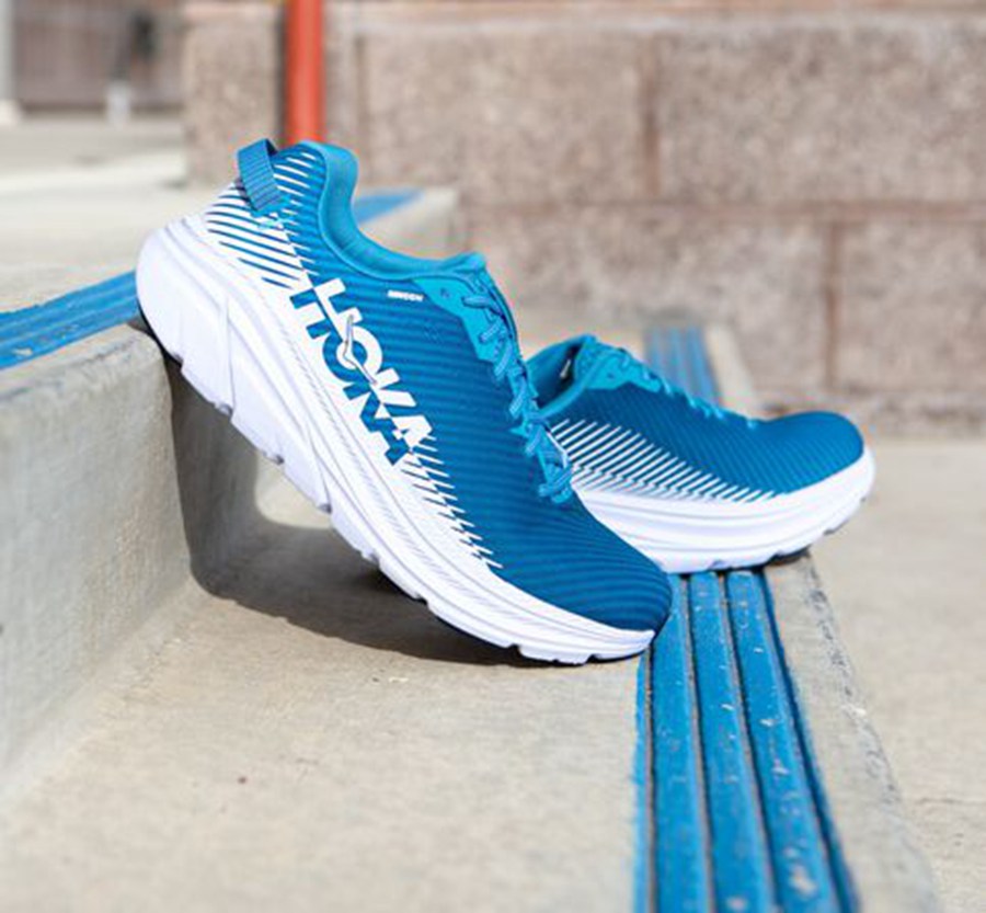 Hoka One One Rincon 2 Löparskor Herr - Blå/Vita - PXVKA-1057